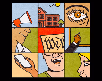 image collage for article of cartoon style icons for each subsection