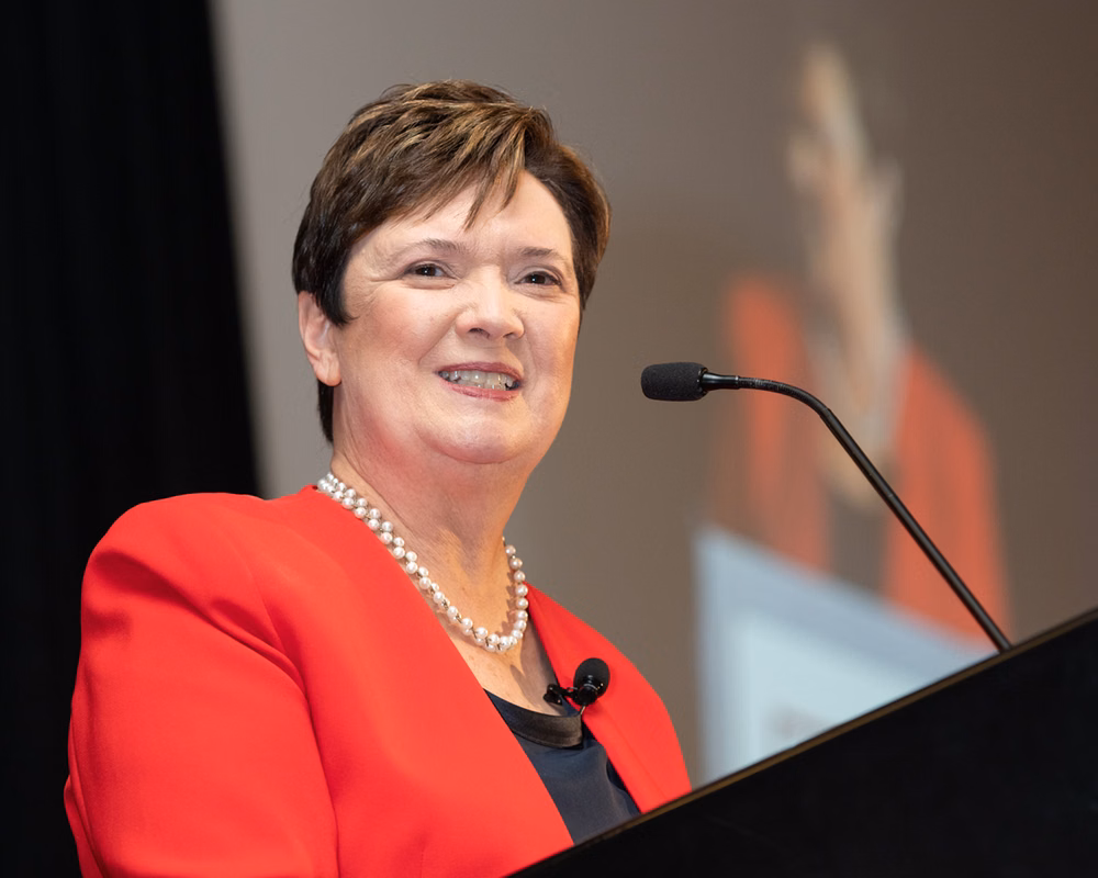 Photo of Lynn Pasquerella at AAC&U's 2020 annual meeting