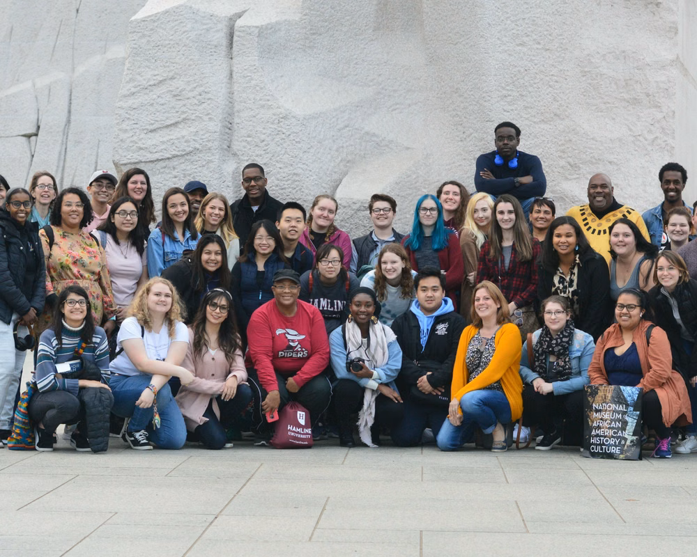 Students from Hamline University