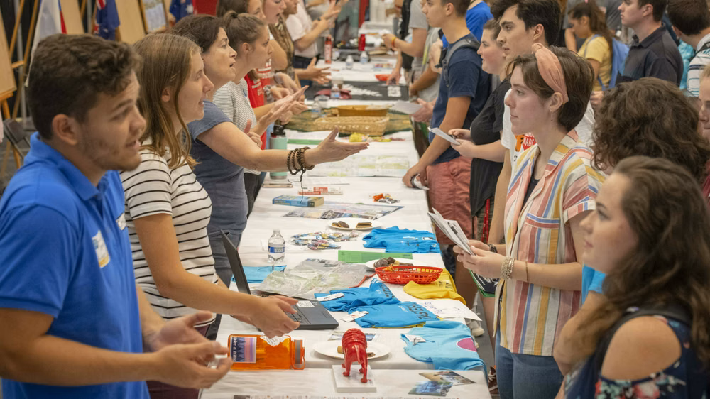 Students and Faculty at the WPI Global Fair